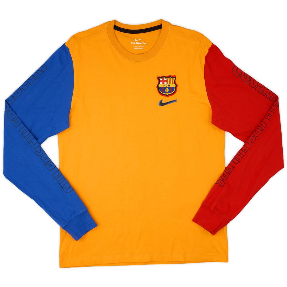 2022-23 Barcelona Nike L/S Cotton Tee - 10/10 - (M)