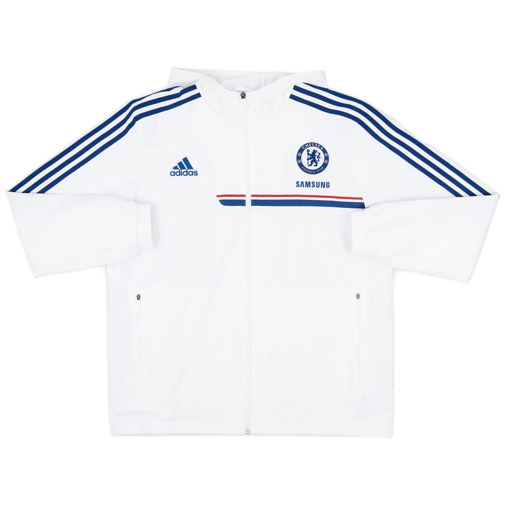 2013-14 Chelsea adidas Hooded Track Jacket - 8/10 - (L/XL)