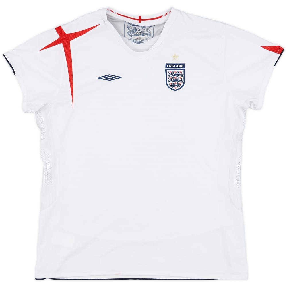 2005-07 England Umbro Home Shirt - 8/10 - (Women's L)