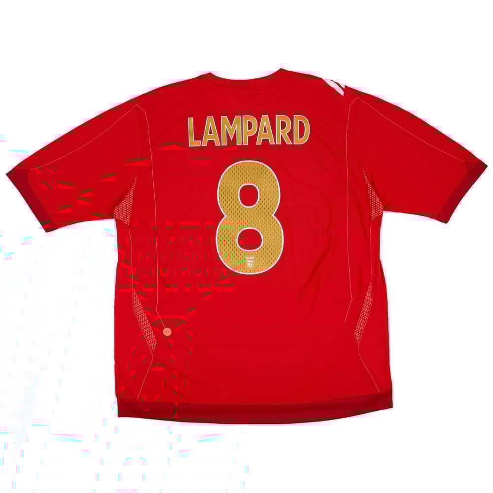 2006-08 England Away Shirt Lampard #8 - 6/10 - (XXL)