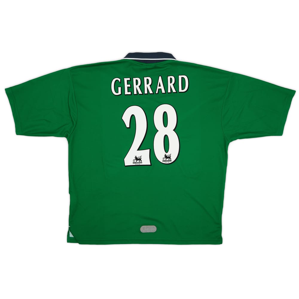 1999-00 Liverpool Away Shirt Gerrard #28 - 6/10 - (XL)