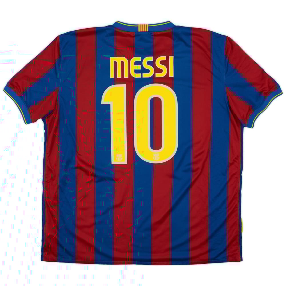 2009-10 Barcelona Home Shirt Messi #10 - 6/10 - (XXL)