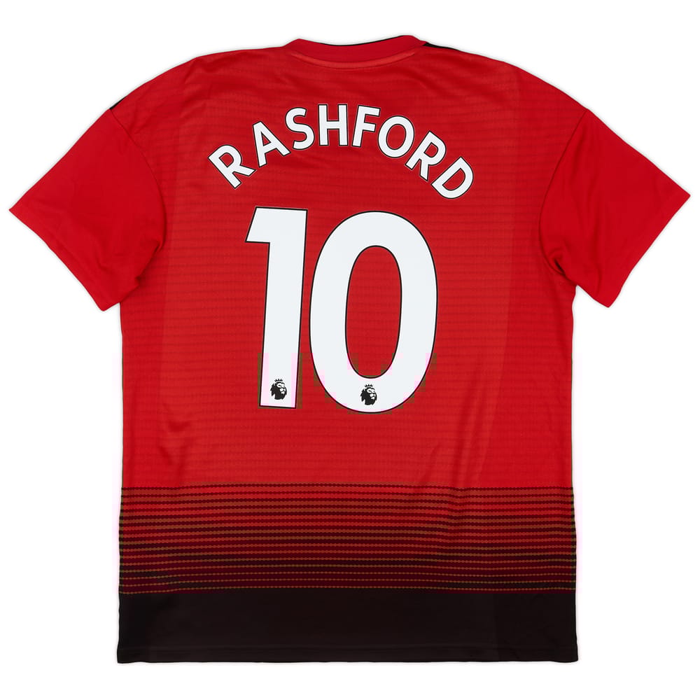 2018-19 Manchester United Home Shirt Rashford #10 - 9/10 - (M)