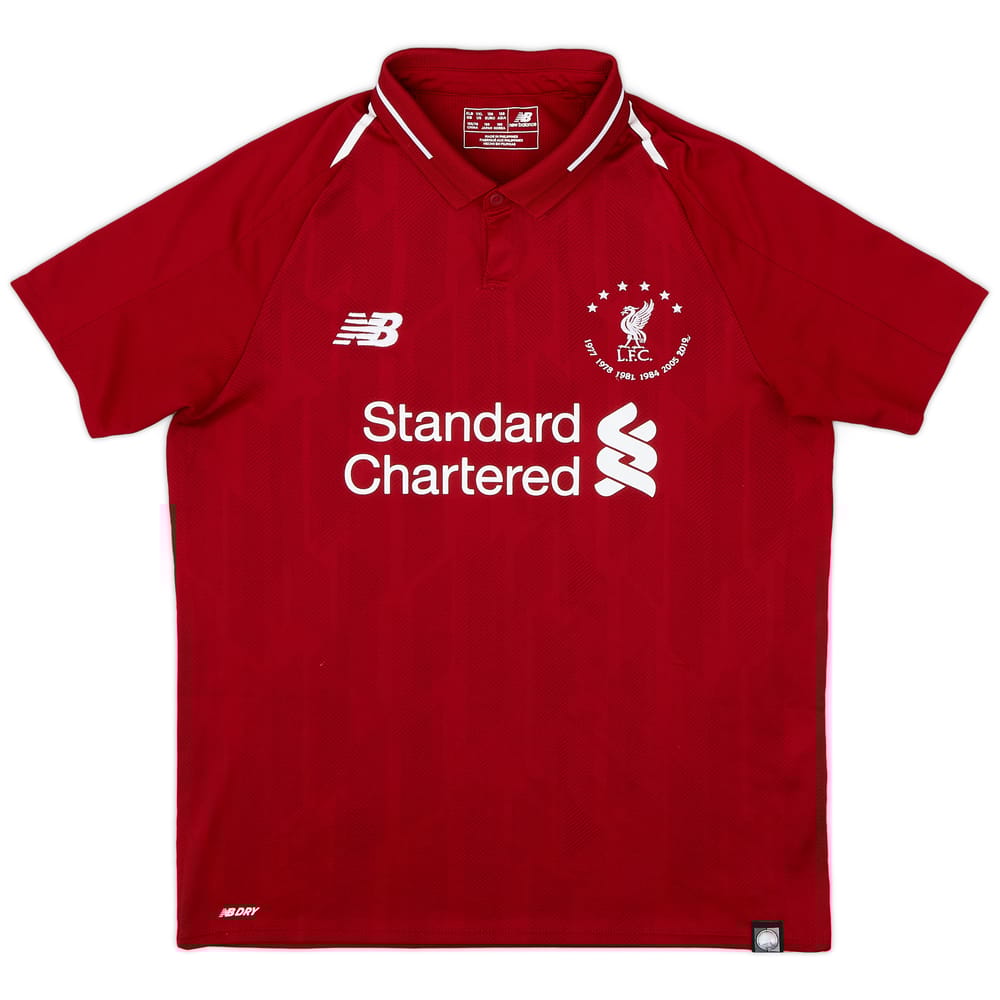 2018-19 Liverpool Home Shirt - 8/10 - (XL.Boys)