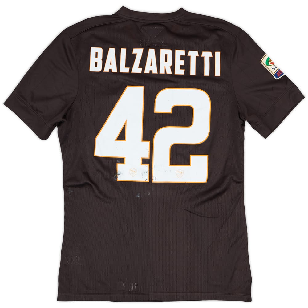 2014-15 Roma Match Issue Third Shirt Balzaretti #42