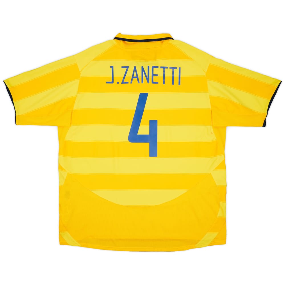 2003-04 Inter Milan Away Shirt J.Zanetti #4 - 9/10 - (XXL)