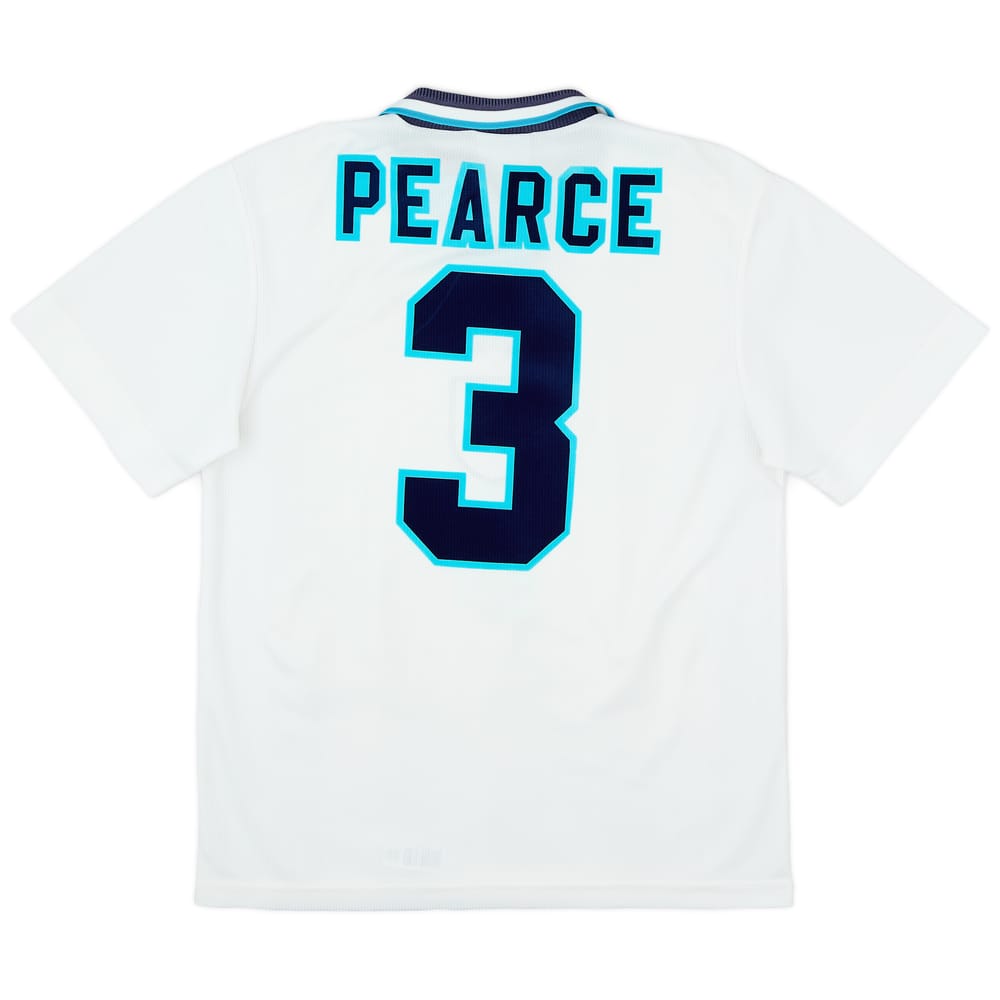 1995-97 England Home Shirt Pearce #3 - 9/10 - (M)