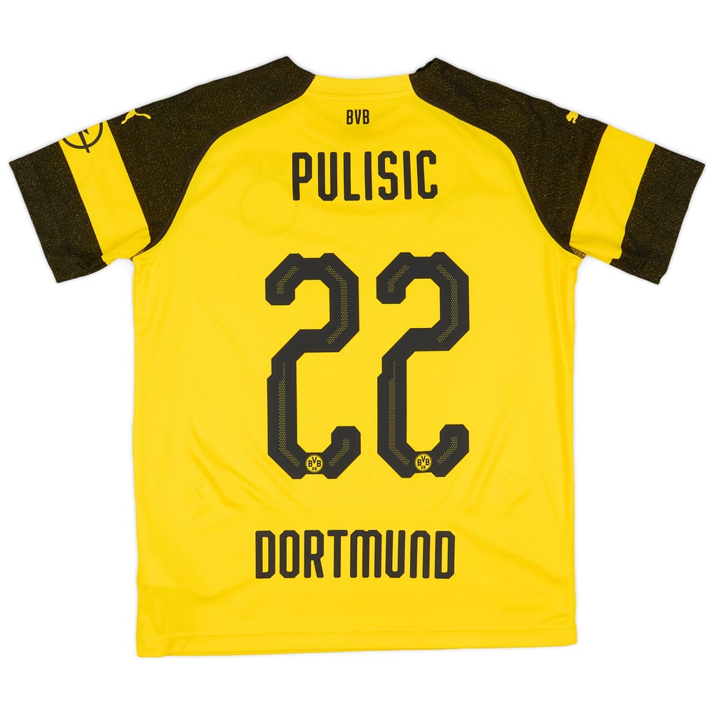 2018-19 Borussia Dortmund Home Shirt Pulisic #22 - 9/10 - (XL.Boys)