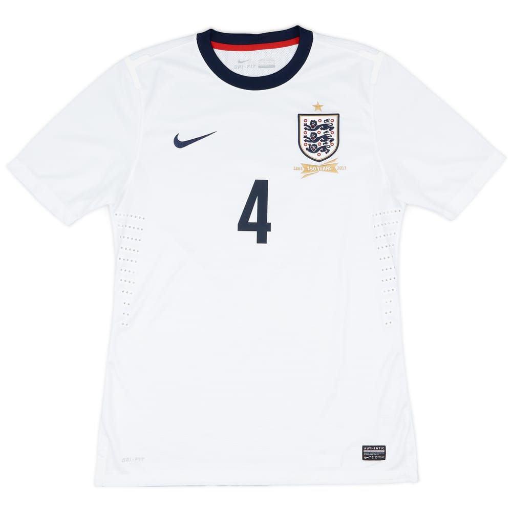 2013 England Match Issue Home Shirt #4