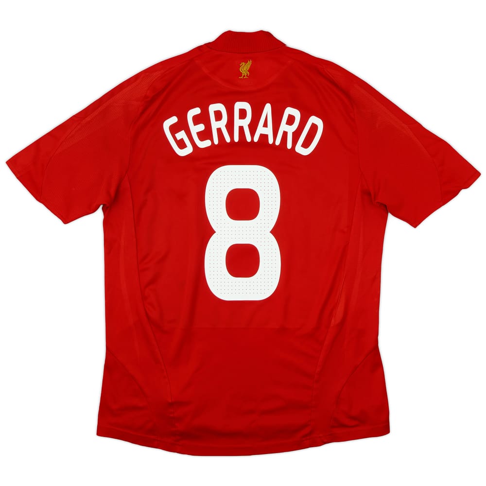 2008-10 Liverpool Home Shirt Gerrard #8 - 6/10 - (M)