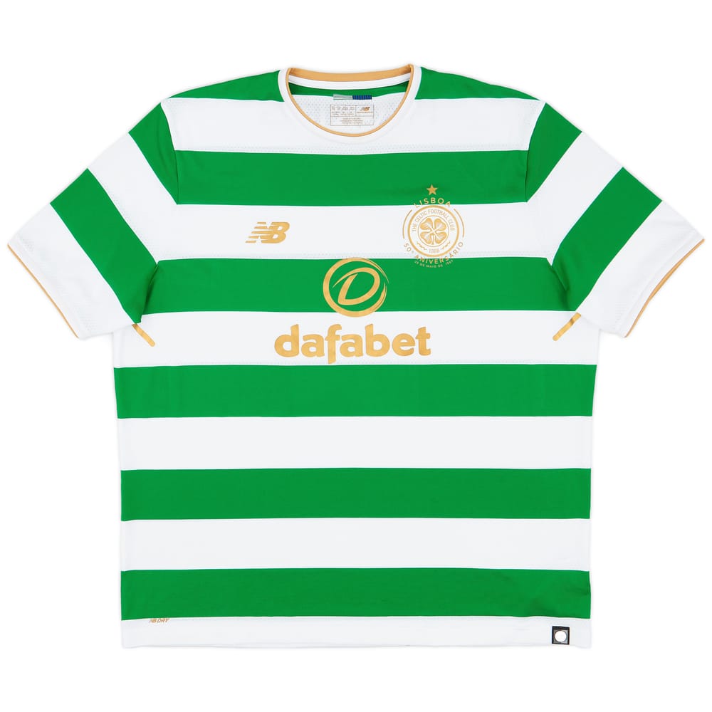 2017-18 Celtic 'Lisbon Lions 50th Anniversary' Home Shirt - 10/10 - (XXL)