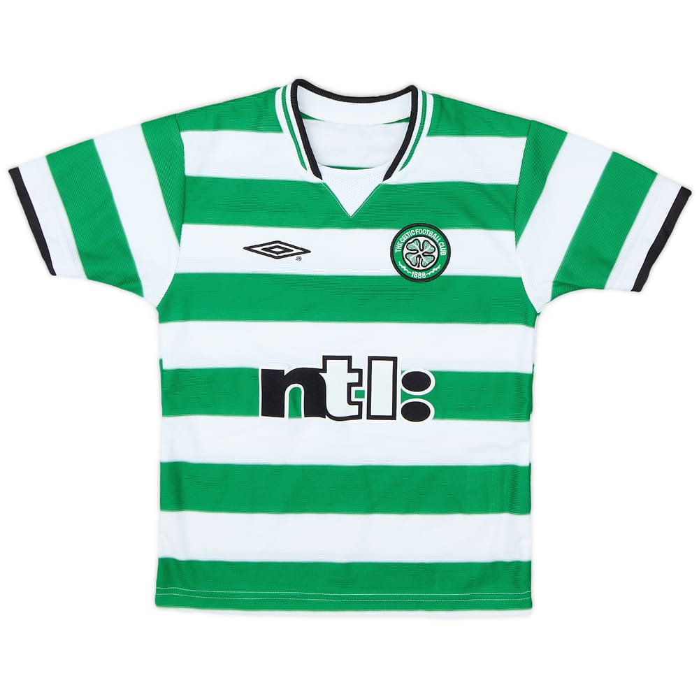 2001-03 Celtic Home Shirt - 8/10 - (4-5 Years)