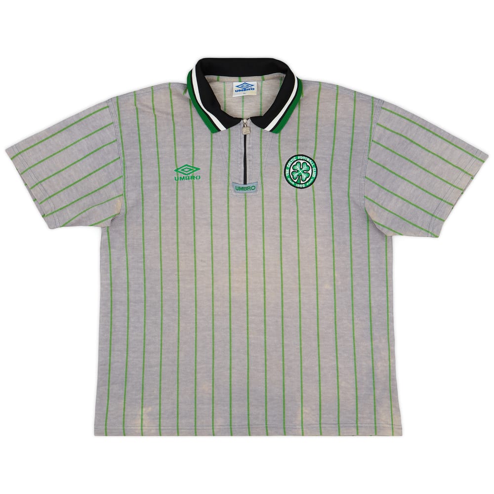 1997-98 Celtic Umbro 1/4 Zip Polo Shirt - 6/10 - (XL)