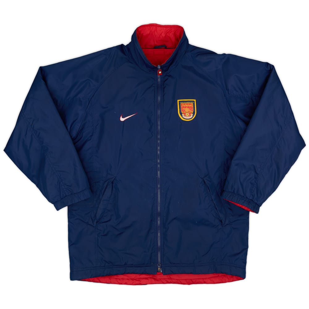 1998-99 Arsenal Nike Reversible Padded Bench Coat - 6/10 - (XL)