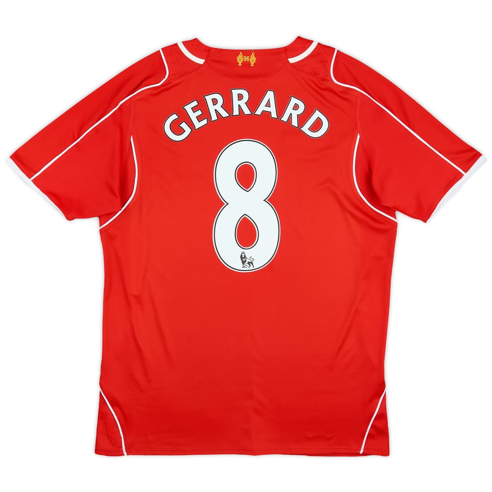 2014-15 Liverpool Home Shirt Gerrard #8 - 5/10 - (M)