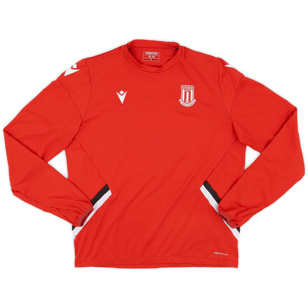 2019-20 Stoke City Macron Training L/S Shirt - 9/10 - (XL.Boys)