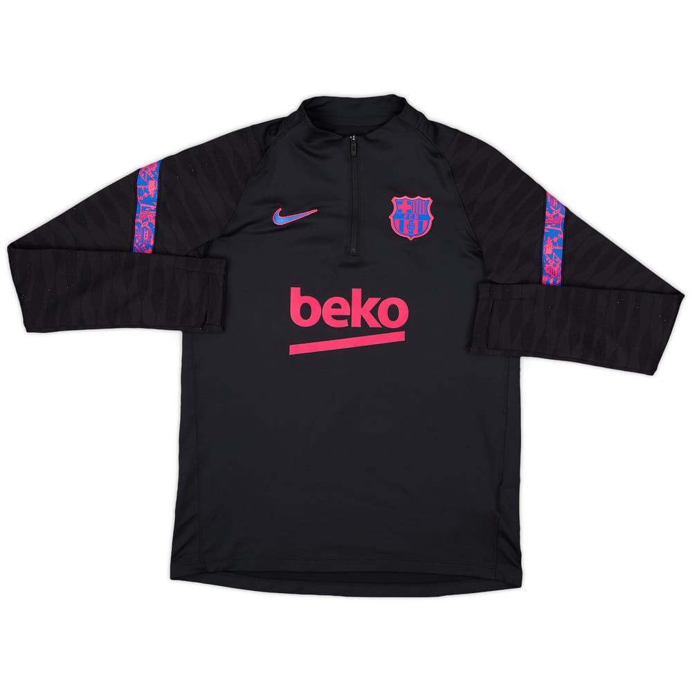 2021-22 Barcelona Nike 1/4 Zip Training Top - 8/10 - (XL.Boys)