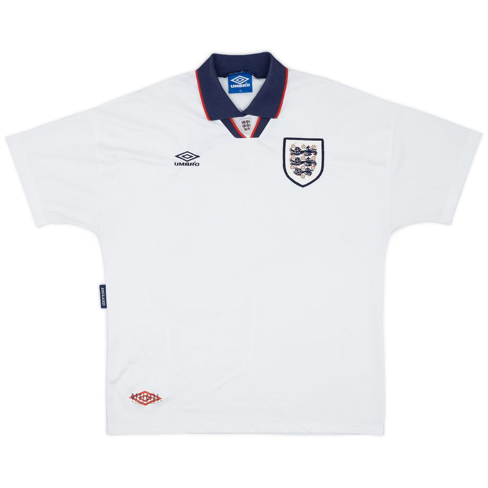 1993-95 England Home Shirt - 7/10 - (XL)