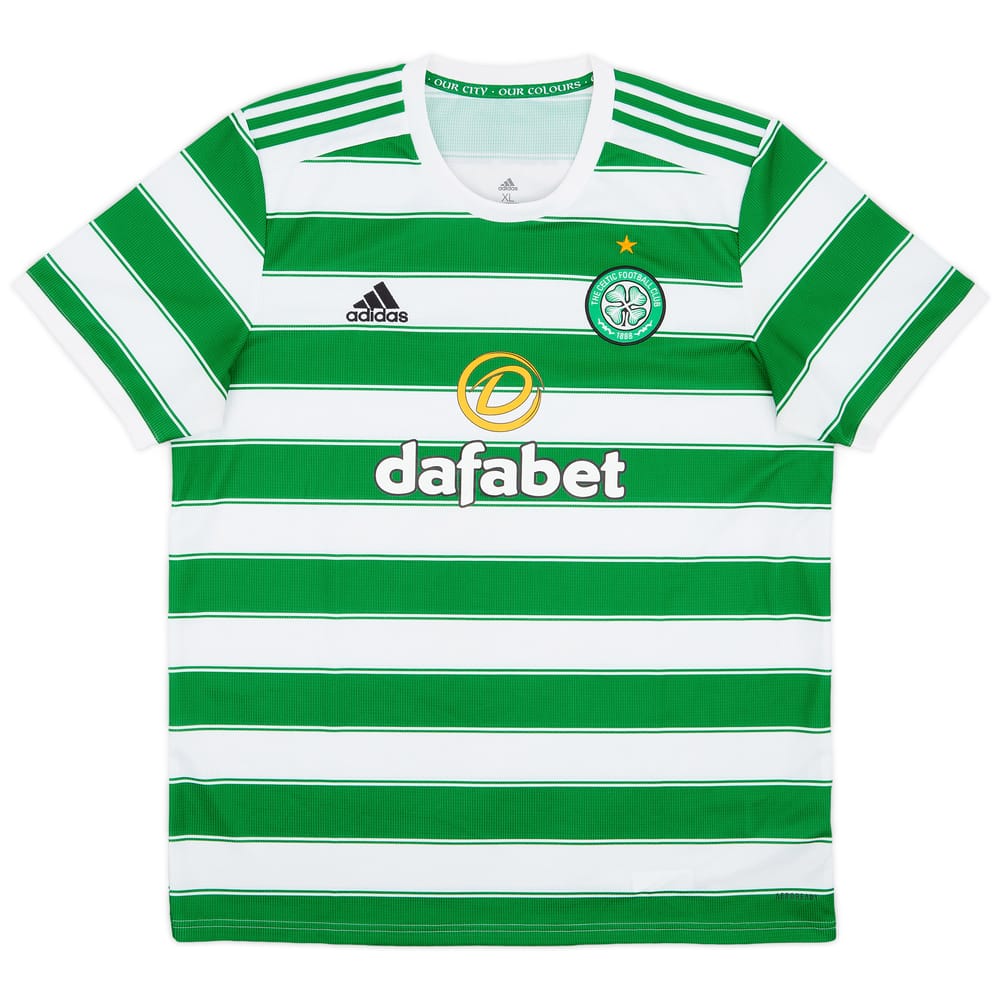 2021-22 Celtic Home Shirt - 8/10 - (XL)