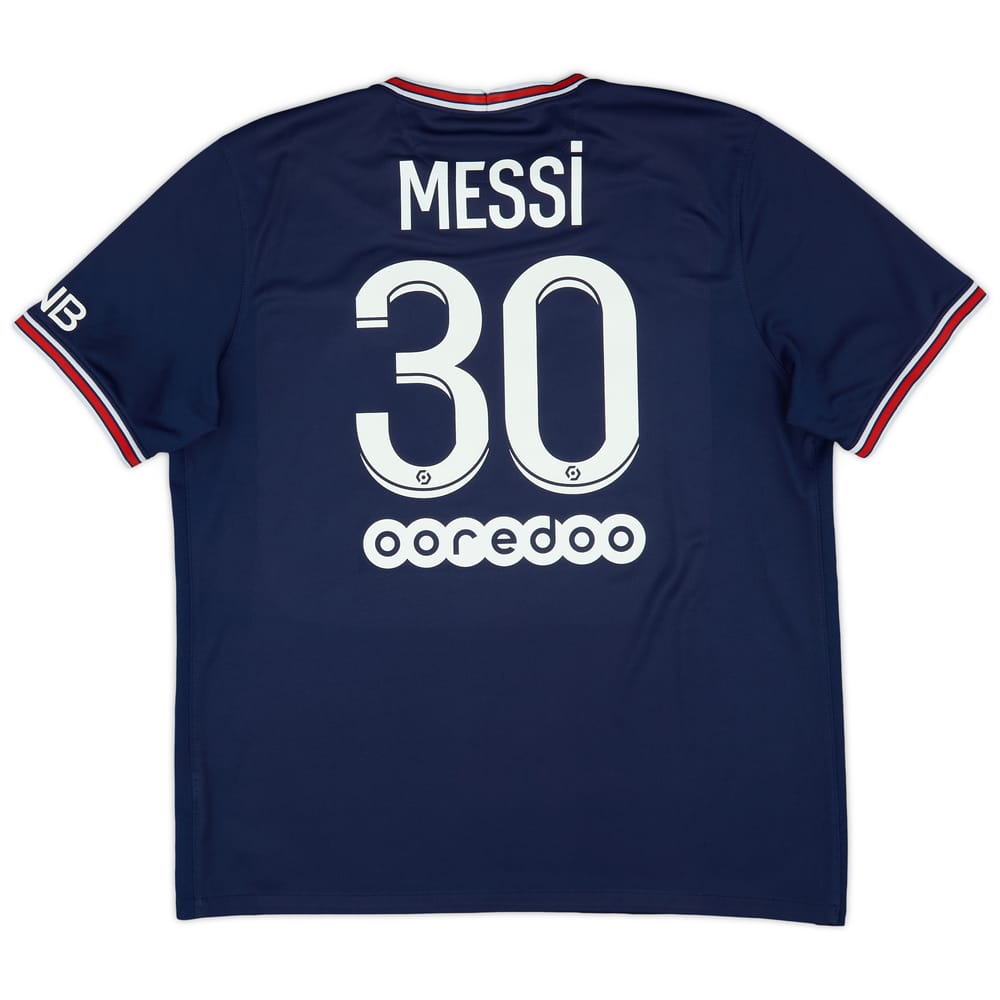 2021-22 Paris Saint-Germain Home Shirt Messi #30 - 8/10 - (XL)