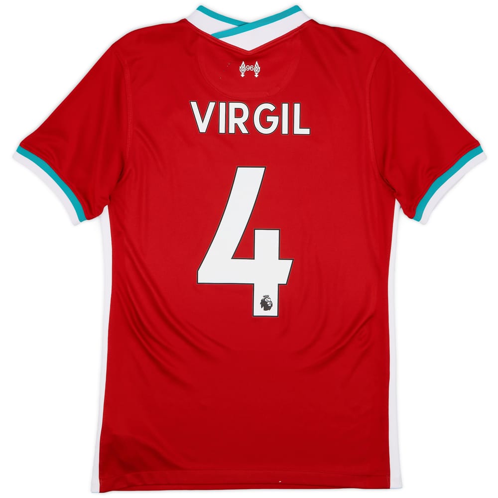 2020-21 Liverpool Home Shirt Virgil #4 - 6/10 - (S)