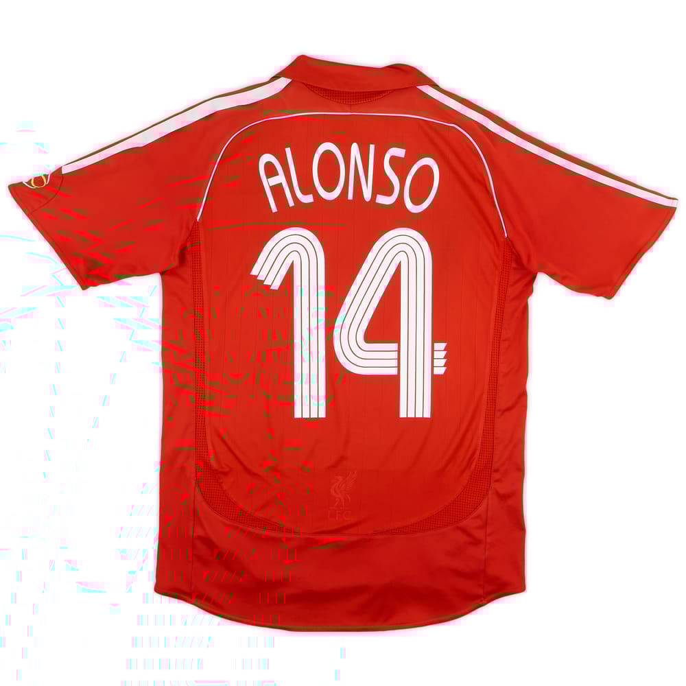 2006-08 Liverpool Home Shirt Alonso #14 - 5/10 - (S)