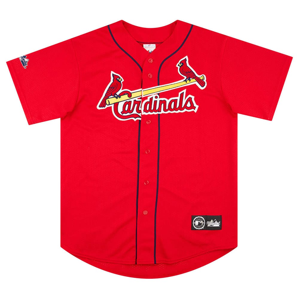 2000-01 St Louis Cardinals McGwire #25 Majestic Jersey (Alternate) L