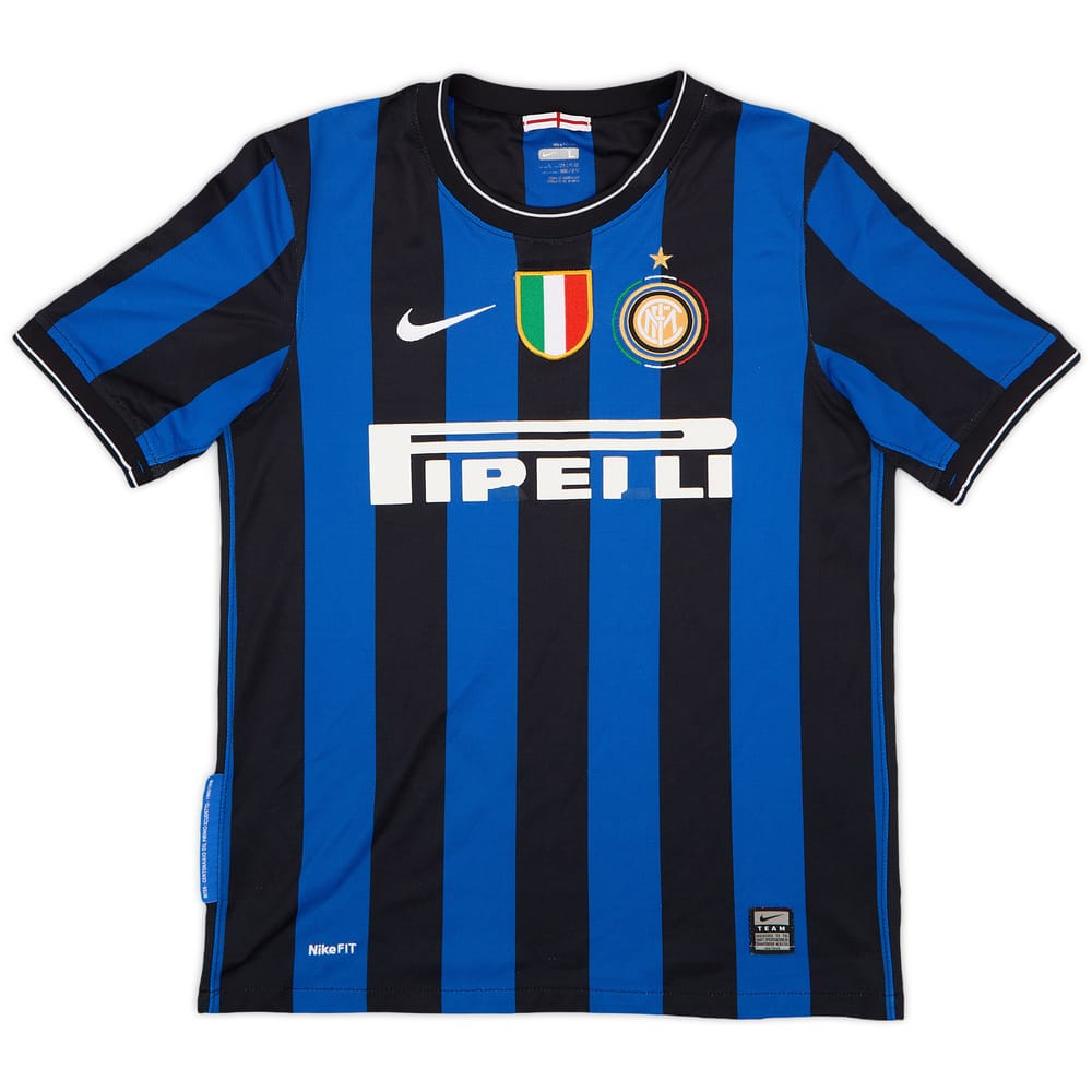 2009-10 Inter Milan Home Shirt - 9/10 - (L.Boys)