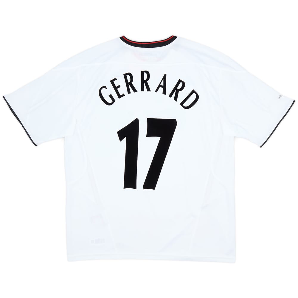 2003-04 Liverpool Away Shirt Gerrard #17 (L)