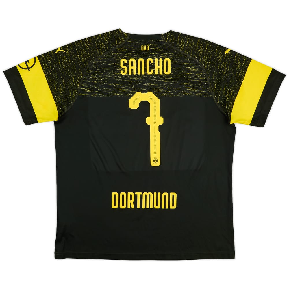 2018-19 Borussia Dortmund Away Shirt Sancho #7 - 9/10 - (XXL)