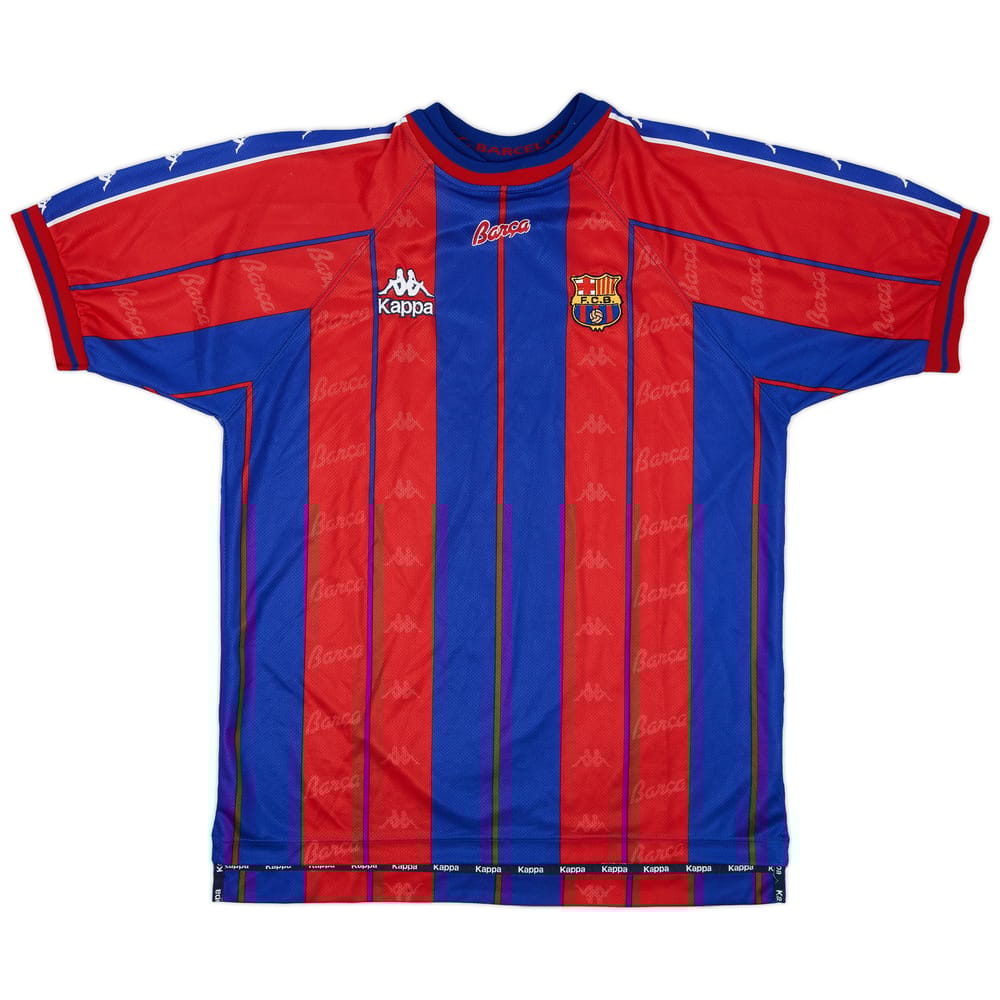 1997-98 Barcelona Home Shirt - 9/10 - (XL)
