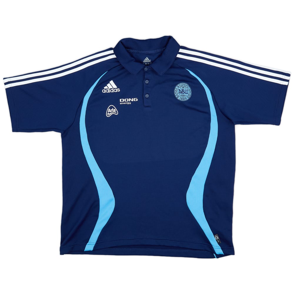 2007-08 Denmark adidas Polo Shirt - 8/10 - (L)