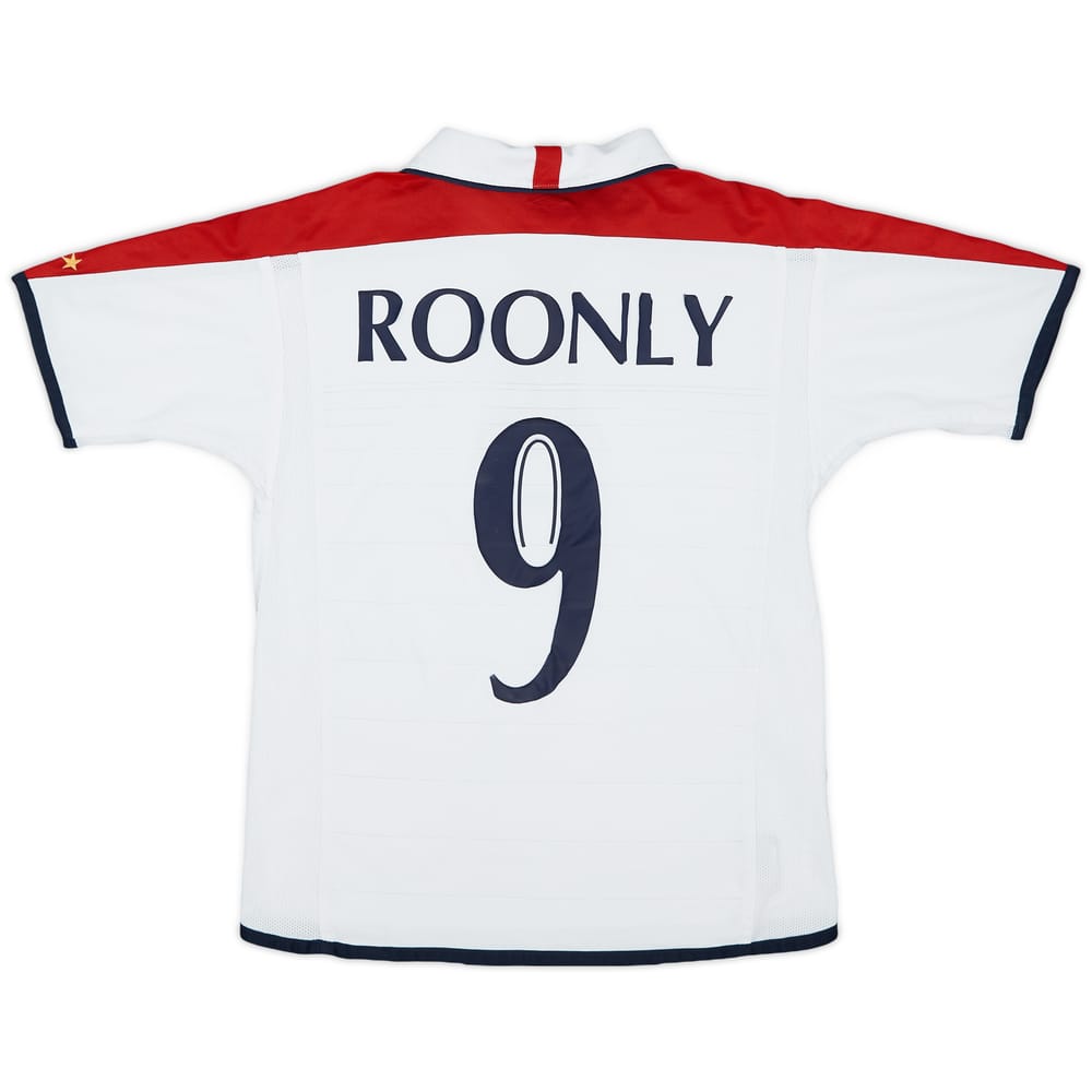 2003-05 England Home Shirt Rooney #9 - 5/10 - (M.Boys)