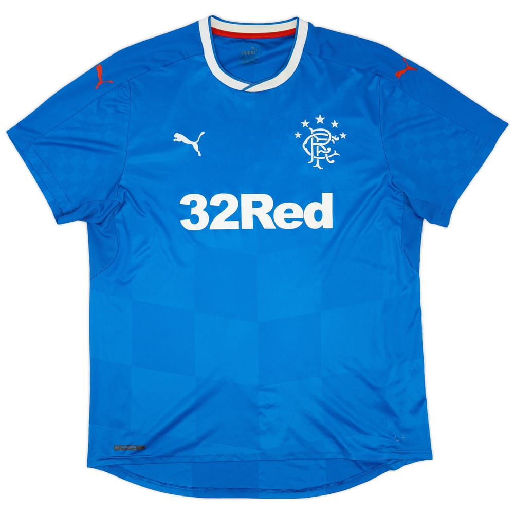 2016-18 Rangers Home Shirt - 7/10 - (XXL)