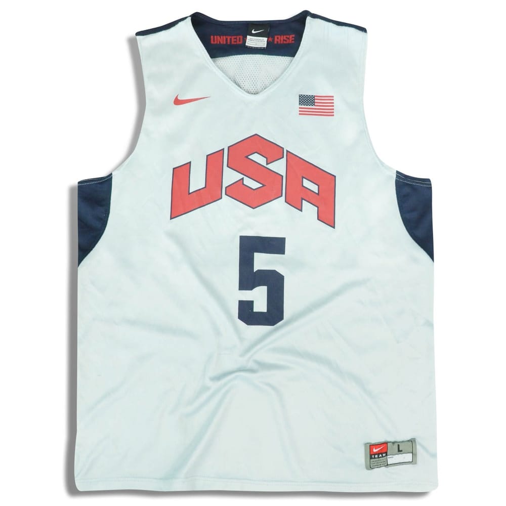 2012 USA Durant #5 Nike Training Jersey L