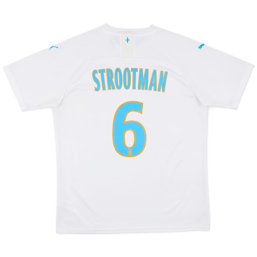 2019-20 Olympique Marseille Home Shirt Strootman #6 - 7/10 - (L)