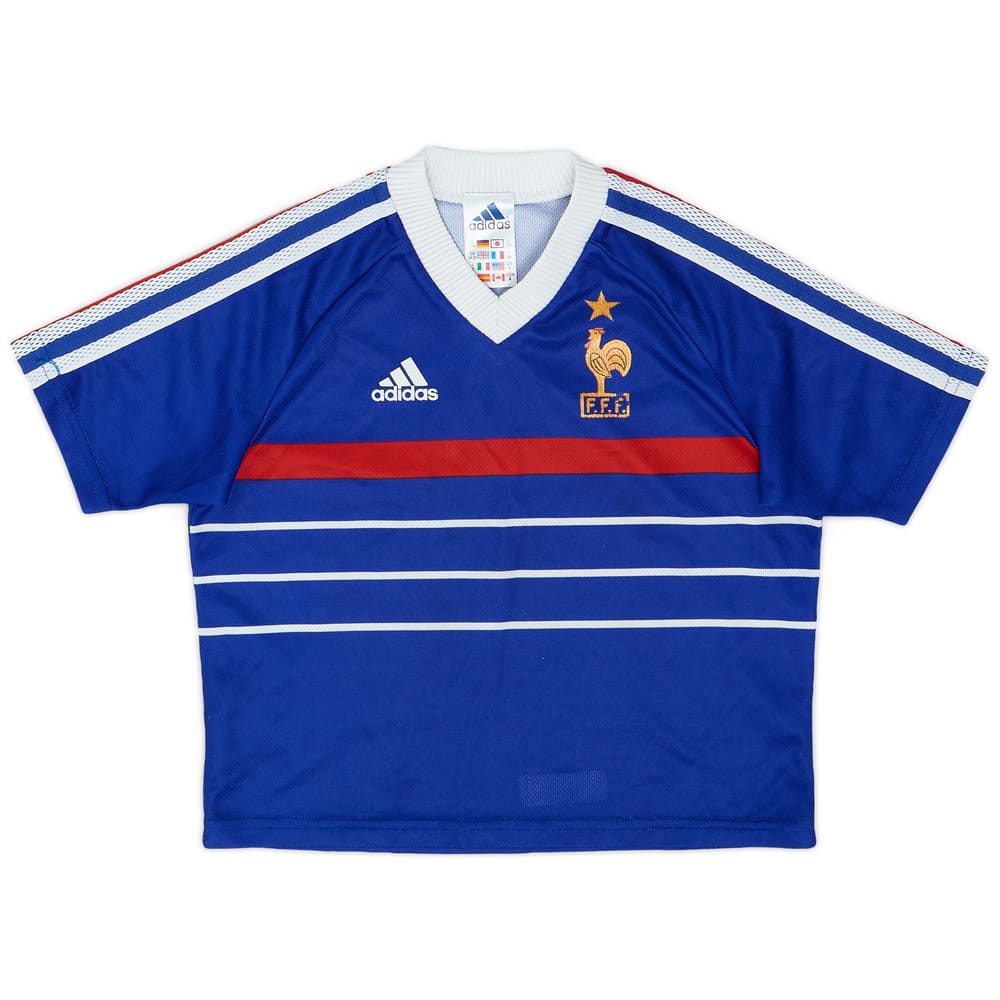 1998-00 France Home Shirt - 9/10 - (XS.Boys)