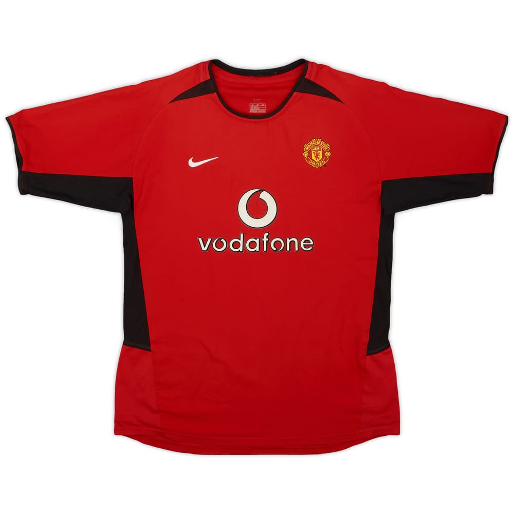 2002-04 Manchester United Home Shirt - 8/10 - (XL.Boys)