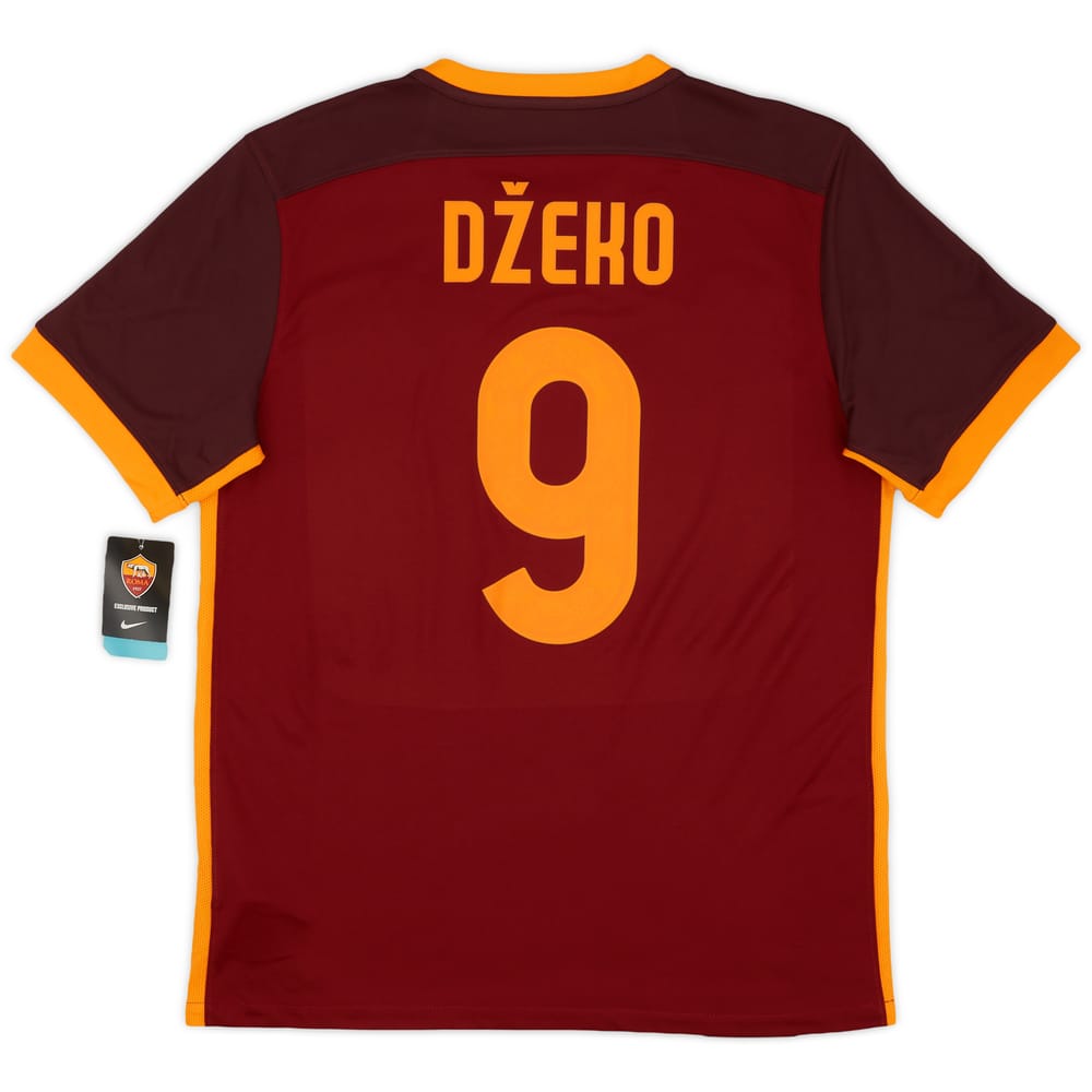 2015-16 Roma Home Shirt Dzeko #9 (L)