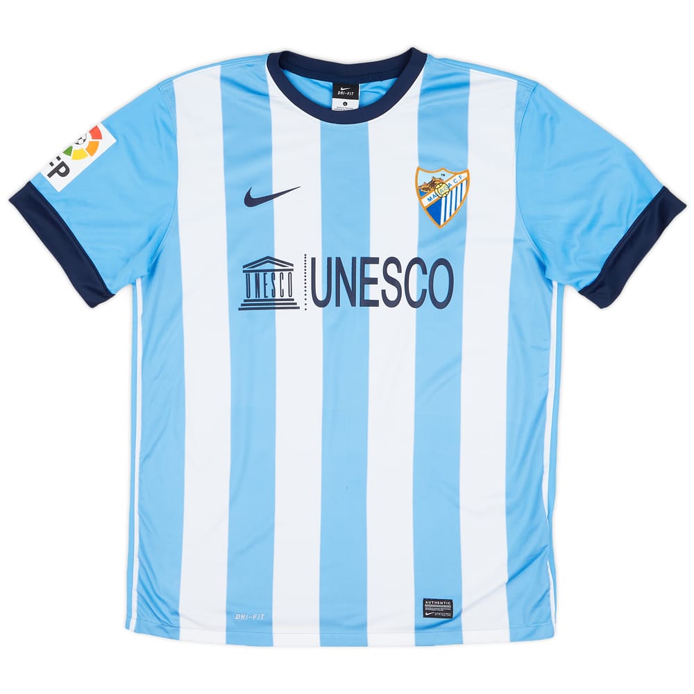 2013-14 Malaga Home Shirt - 8/10 - (L)