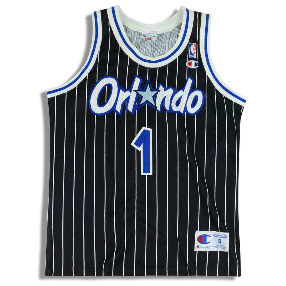 1993-94 Orlando Magic A. Hardaway #1 Champion Jersey (Away) S