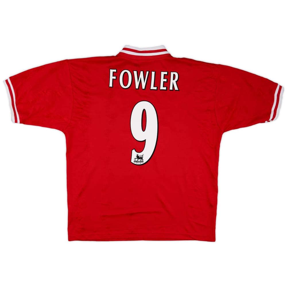 1996-98 Liverpool Home Shirt Fowler #9 - 7/10 - (L)
