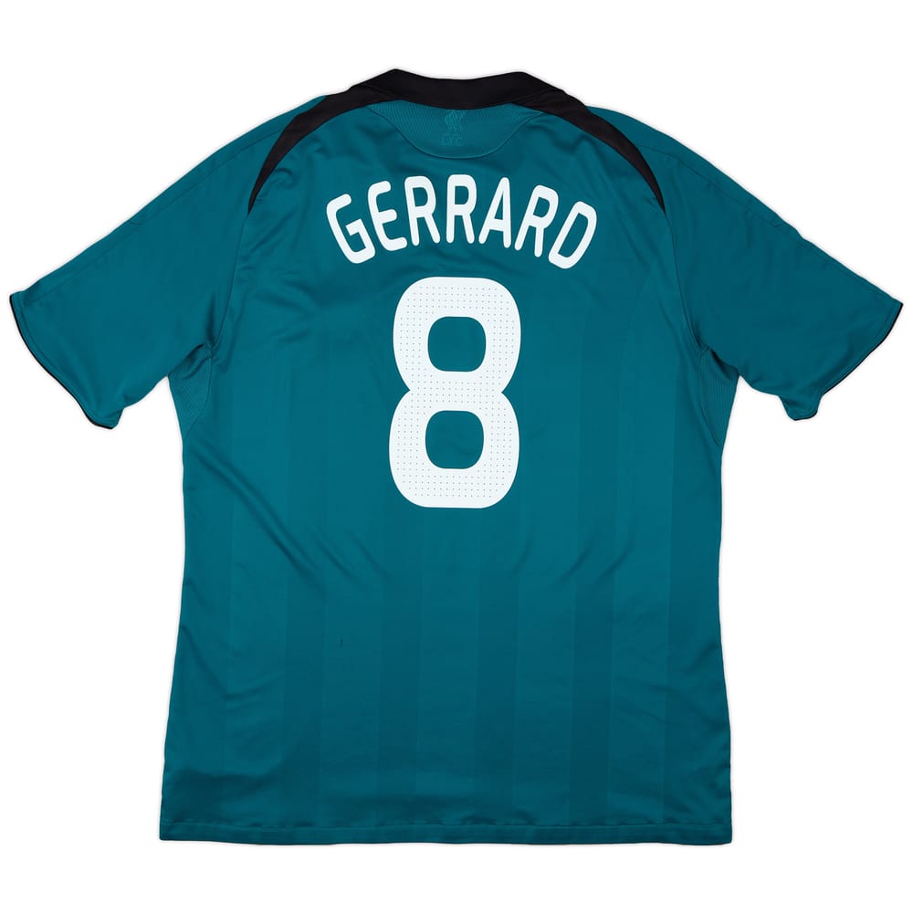 2008-09 Liverpool Third Shirt Gerrard #8 - 8/10 - (XL)