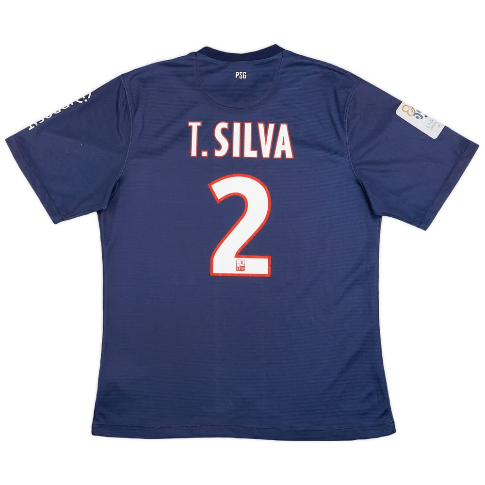 2016-17 Paris Saint-Germain Home Shirt T.Silva #2 - 6/10 - (L)