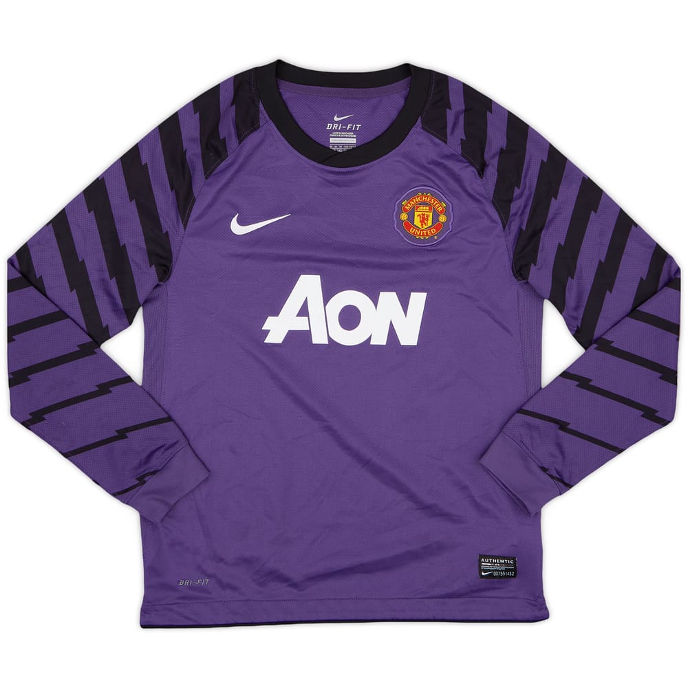 2010-11 Manchester United Yellow GK Shirt - 9/10 - (M.Boys)