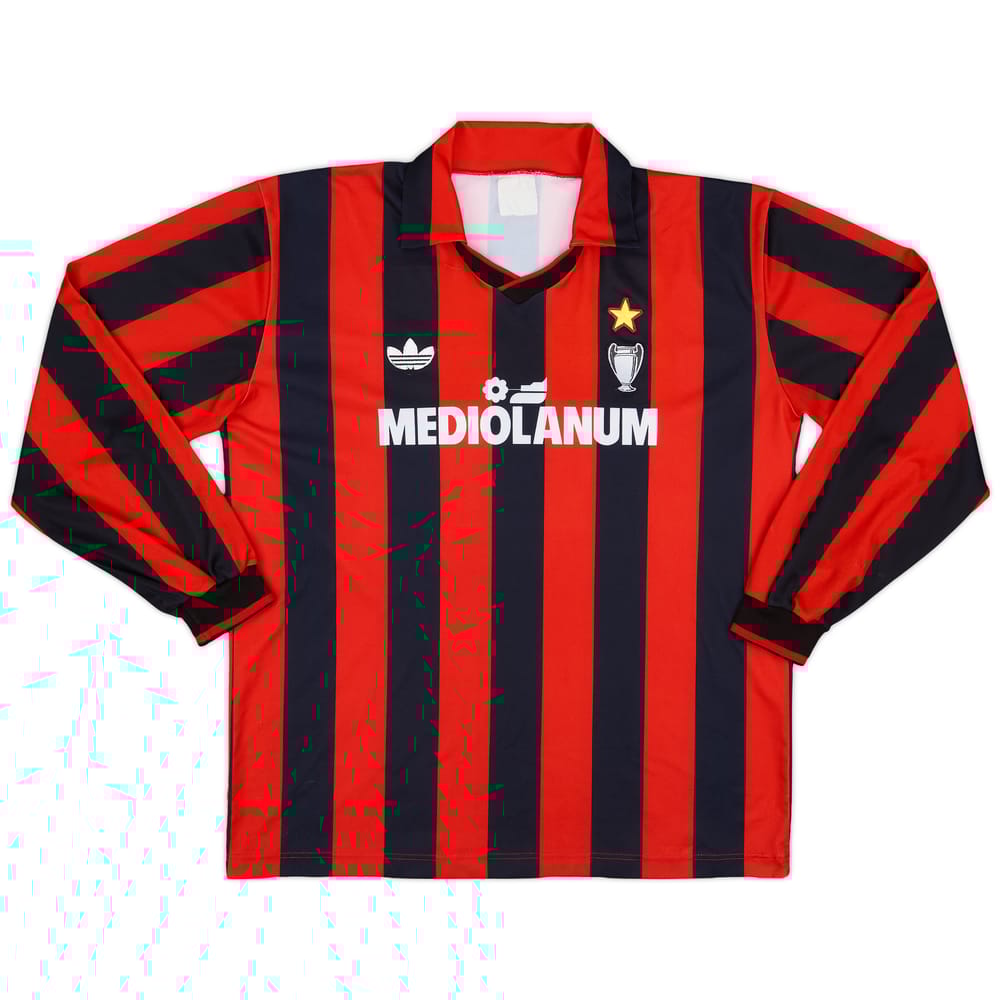 1990-91 AC Milan Home L/S Shirt #4 - 5/10 - (XL)