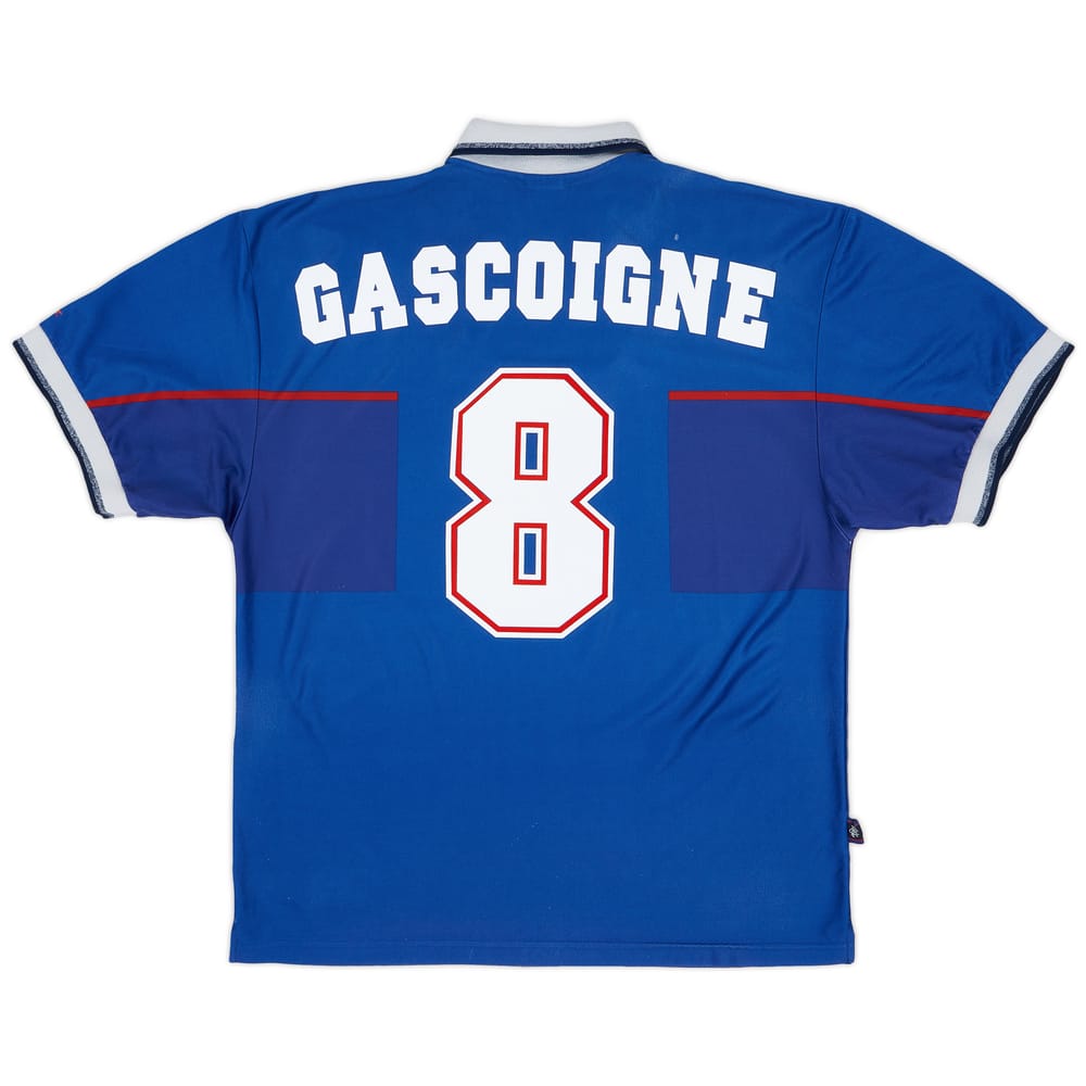 1997-99 Rangers Home Shirt Gascoigne #8 - 5/10 - (XL)