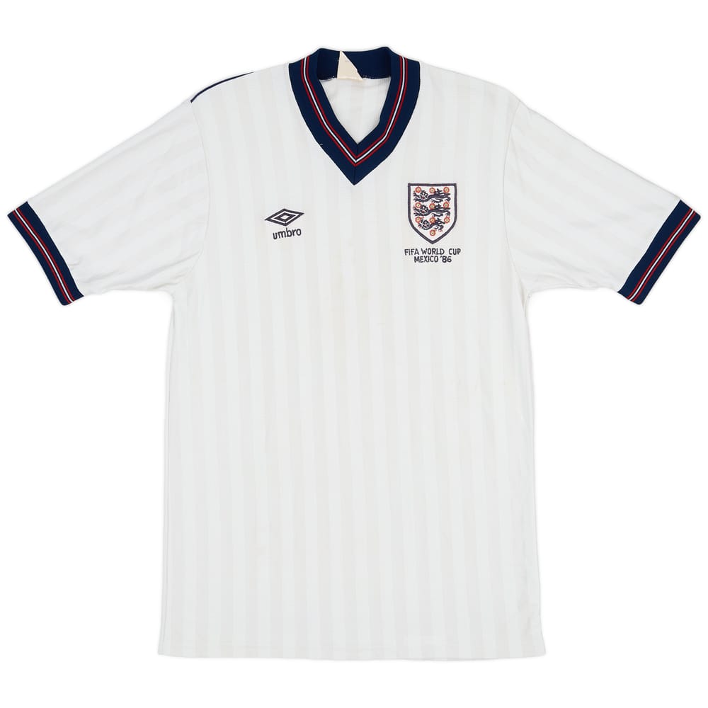 1986 England 'World Cup' Home Shirt - 7/10 - (M)