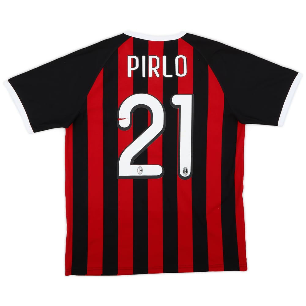 2009-10 AC Milan Basic Home Shirt Pirlo #21 - 6/10 - (S)