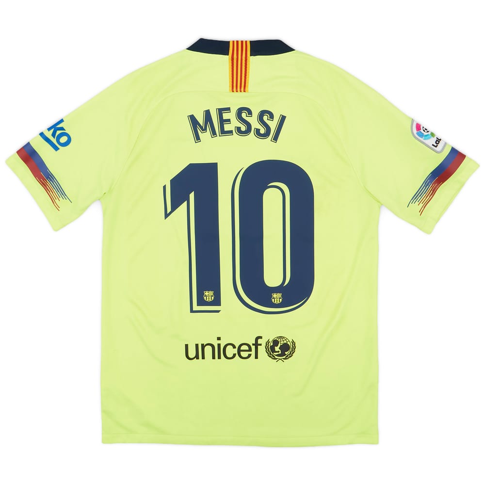 2018-19 Barcelona Away Shirt Messi #10 - 5/10 - (M)